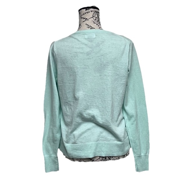 Old Navy Mint Green Cardigan Sweater Women’s Size M Coquette Cottegecore - Picture 5 of 10